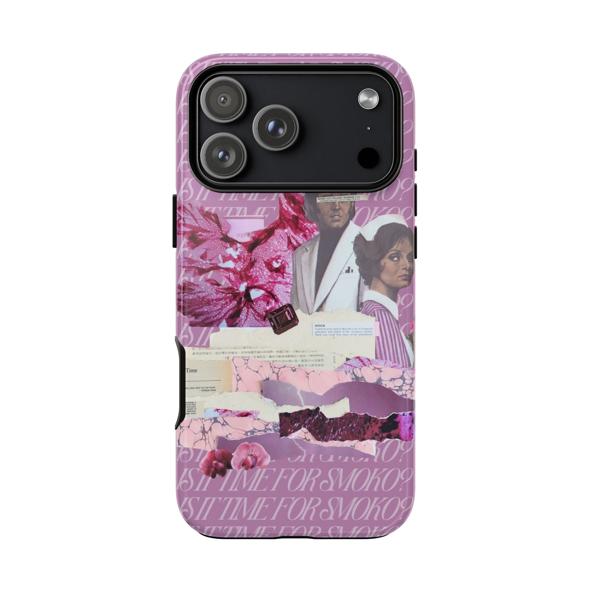 Is It Time For Smoko? | Collage Art Tough Phone Case - Tessa Anne Creative