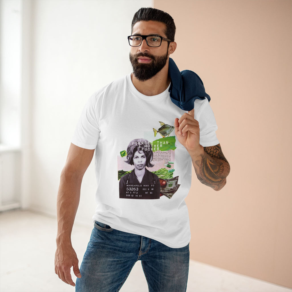 Badass Bitch 3 | Vintage Style Collage Retro Graphic Adult T-Shirt - Tessa Anne Creative