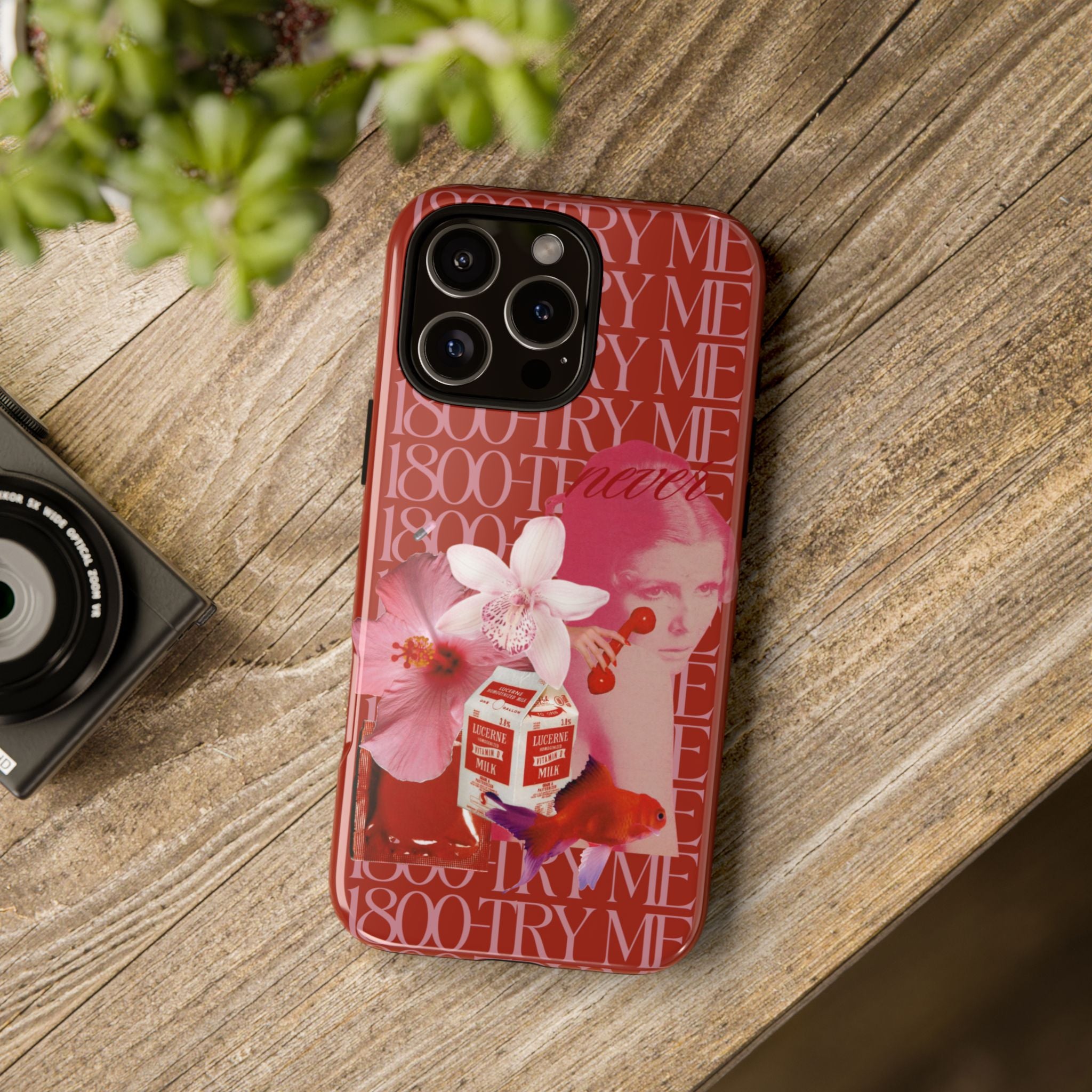 1800 - Try Me | Collage Art Tough Phone Case - Tessa Anne Creative