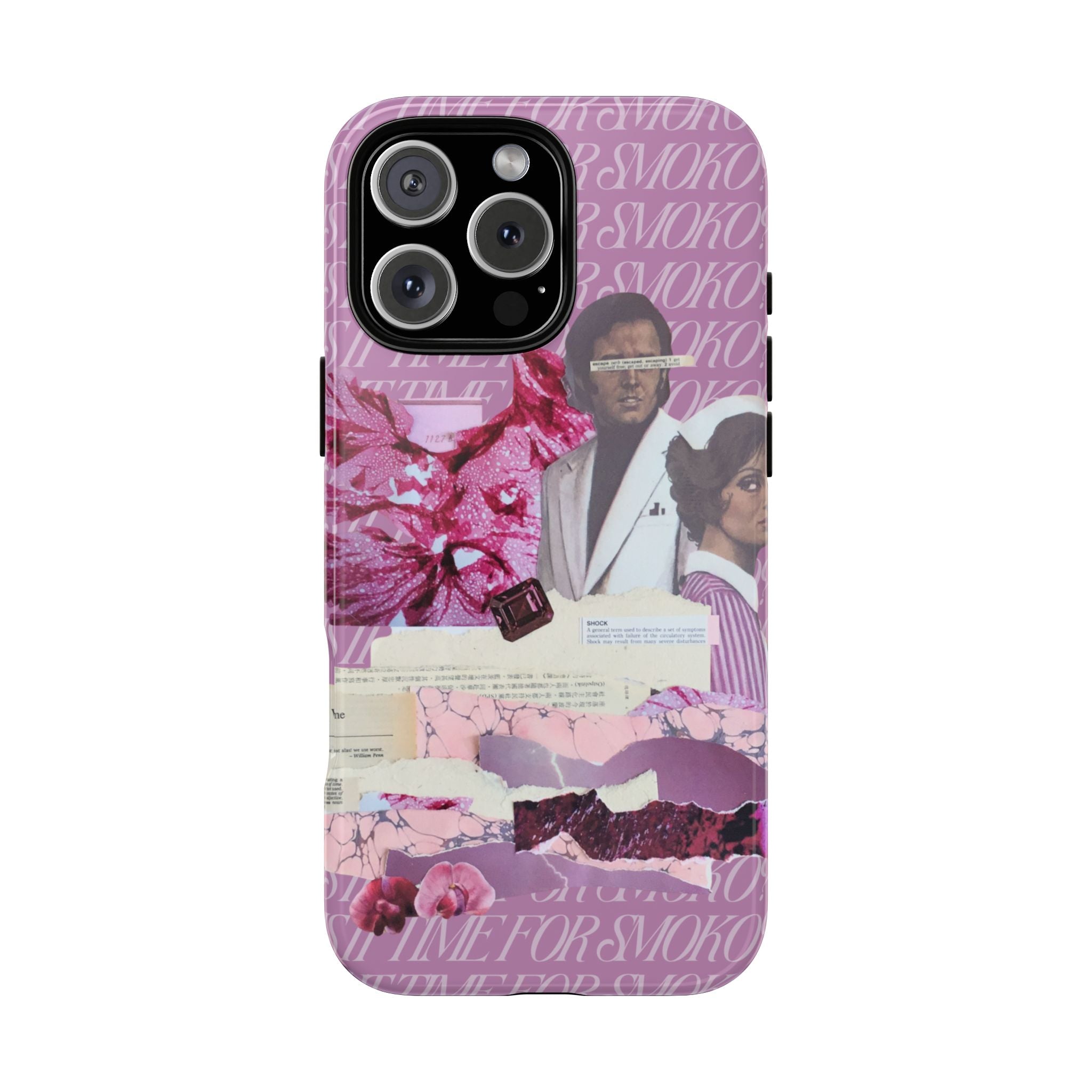 Is It Time For Smoko? | Collage Art Tough Phone Case - Tessa Anne Creative