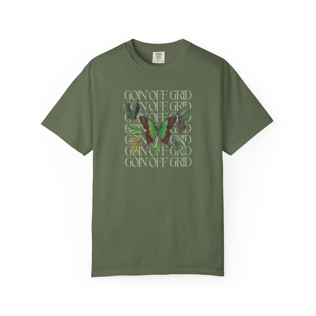 Going Off Grid | Unisex Garment - Dyed T-shirt - Tessa Anne Creative
