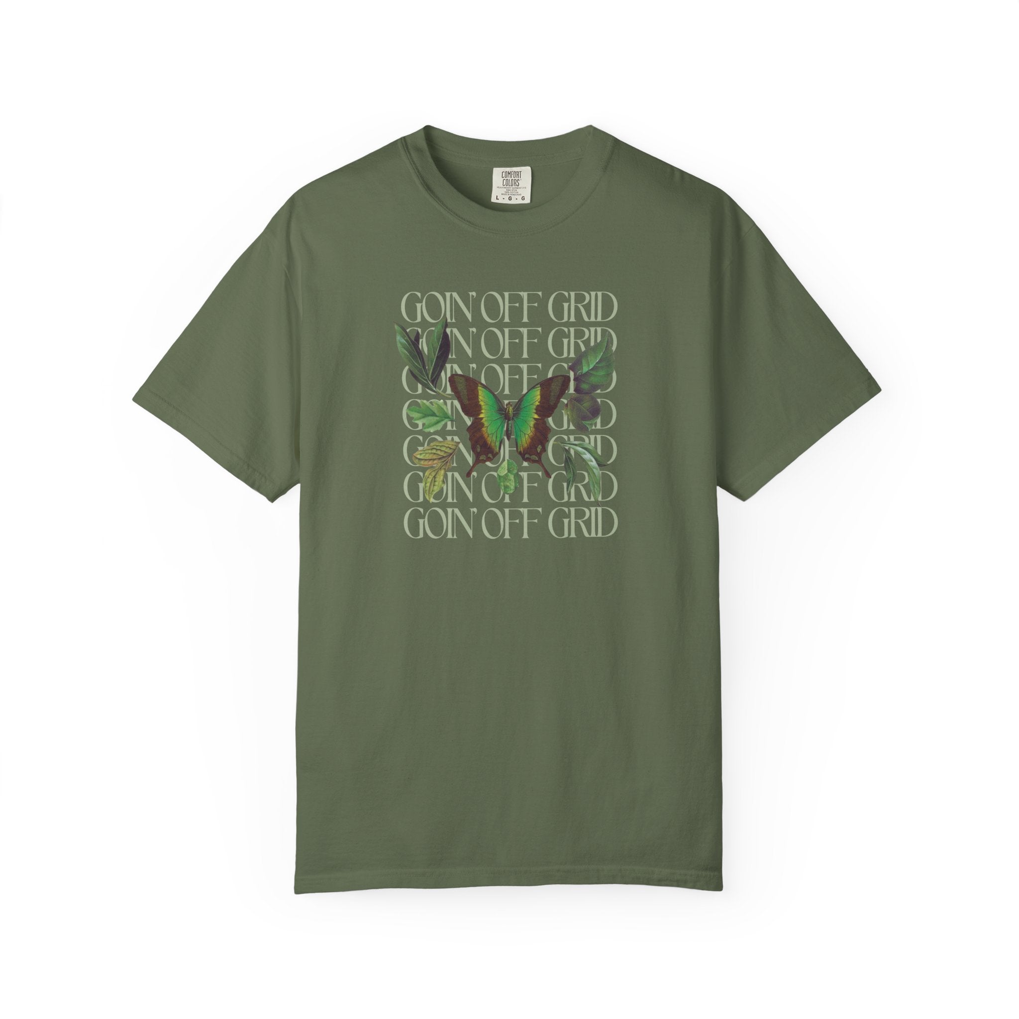 Going Off Grid | Unisex Garment - Dyed T-shirt - Tessa Anne Creative