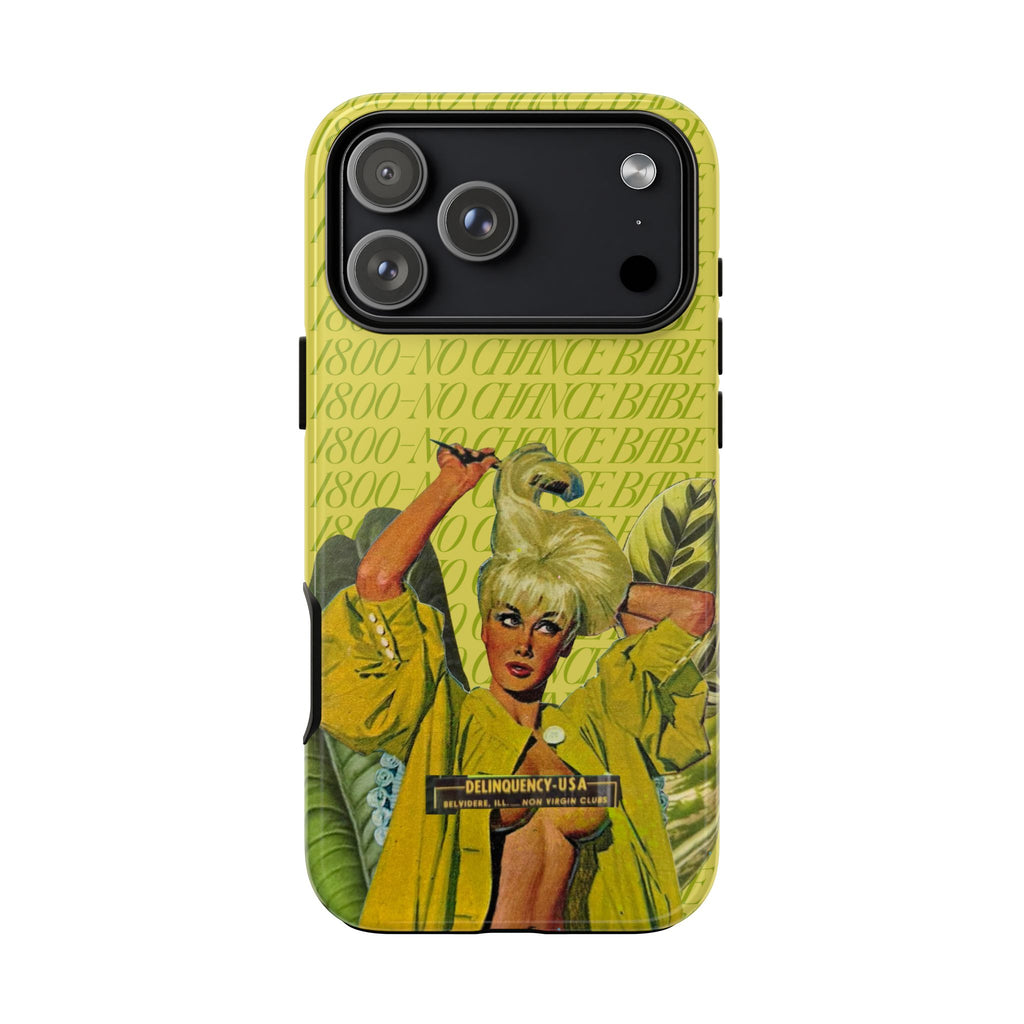 1800 - No Chance Babe | Collage Art Tough Phone Case - Tessa Anne Creative