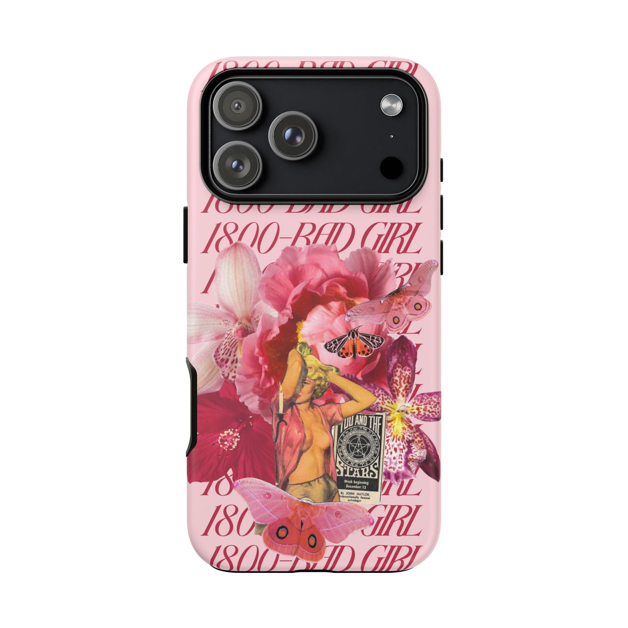 1800 - Bad Girl | Collage Art Tough Phone Case - Tessa Anne Creative
