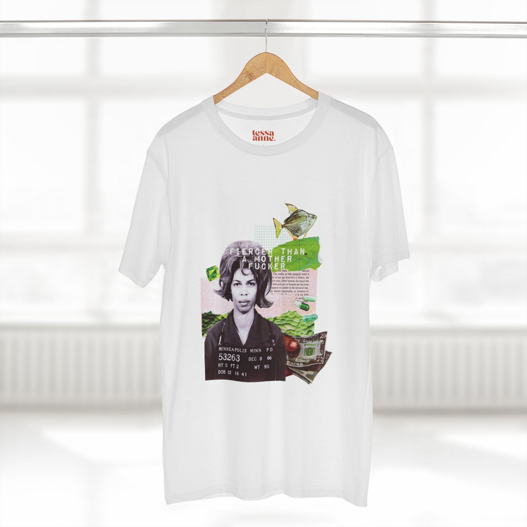 Badass Bitch 3 | Vintage Style Collage Retro Graphic Adult T-Shirt - Tessa Anne Creative
