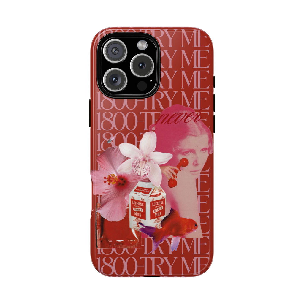 1800 - Try Me | Collage Art Tough Phone Case - Tessa Anne Creative