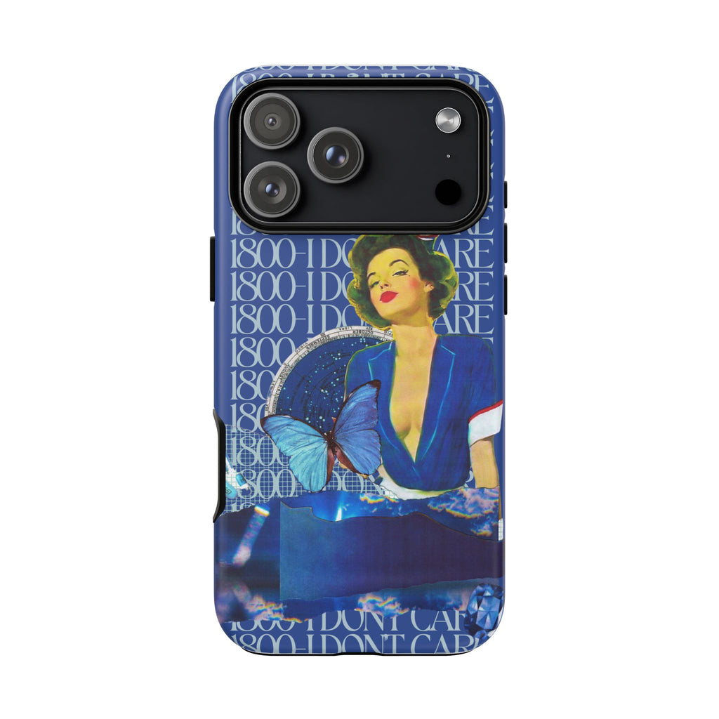 1800 - I Don't Care | Collage Art Tough Phone Case - Tessa Anne Creative