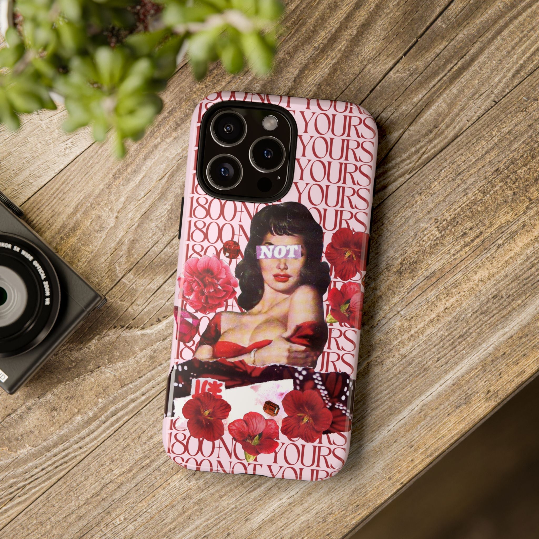 1800 - Not Yours | Collage Art Tough Phone Case - Tessa Anne Creative