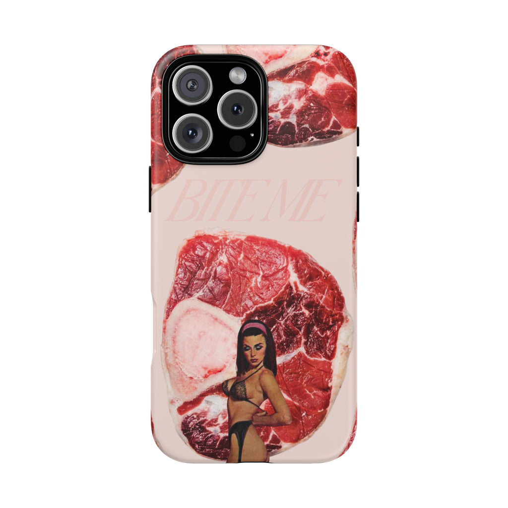 Bite Me | Collage Art Tough Phone Case - Tessa Anne Creative