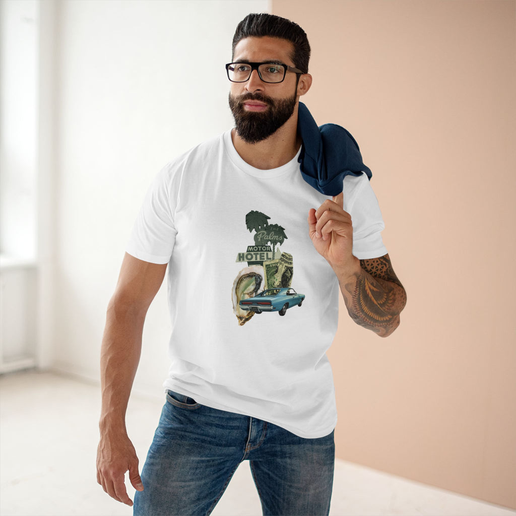 Meet Me At The Palms | Vintage Style Collage Retro Graphic Adult T-Shirt - Tessa Anne Creative