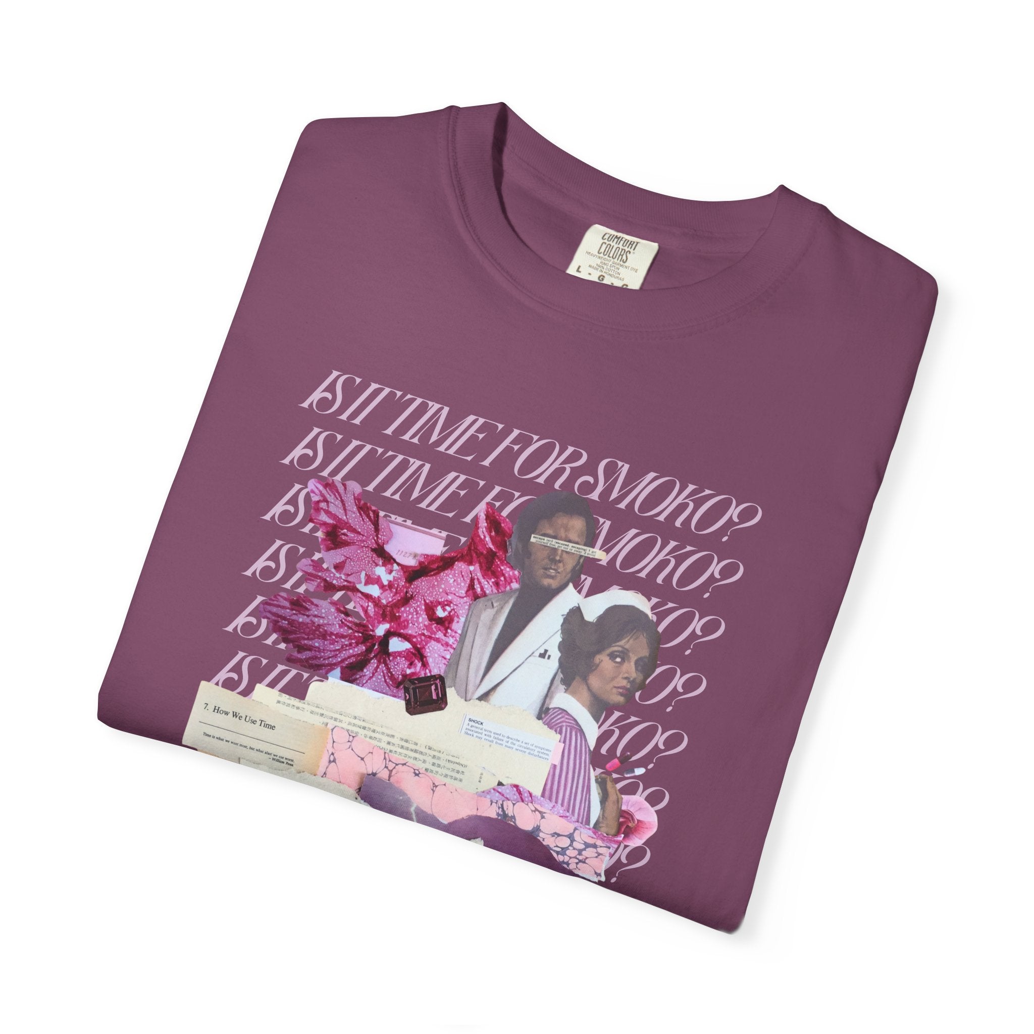 Is It Time For Smoko? | Unisex Garment - Dyed T-shirt - Tessa Anne Creative