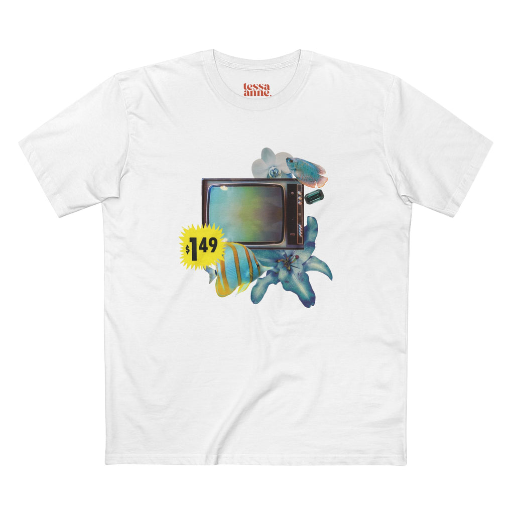 I Want My MTV | Vintage Style Collage Retro Graphic Adult T-Shirt - Tessa Anne Creative