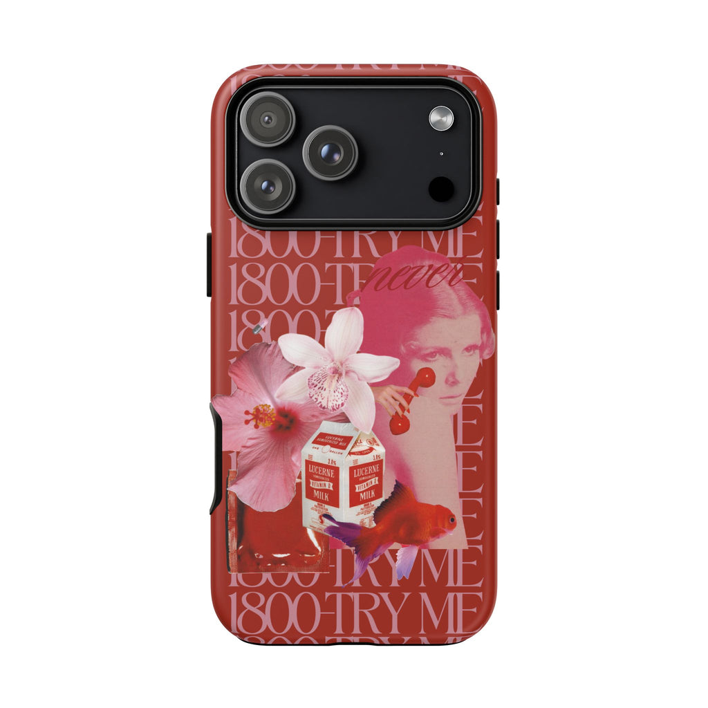 1800 - Try Me | Collage Art Tough Phone Case - Tessa Anne Creative