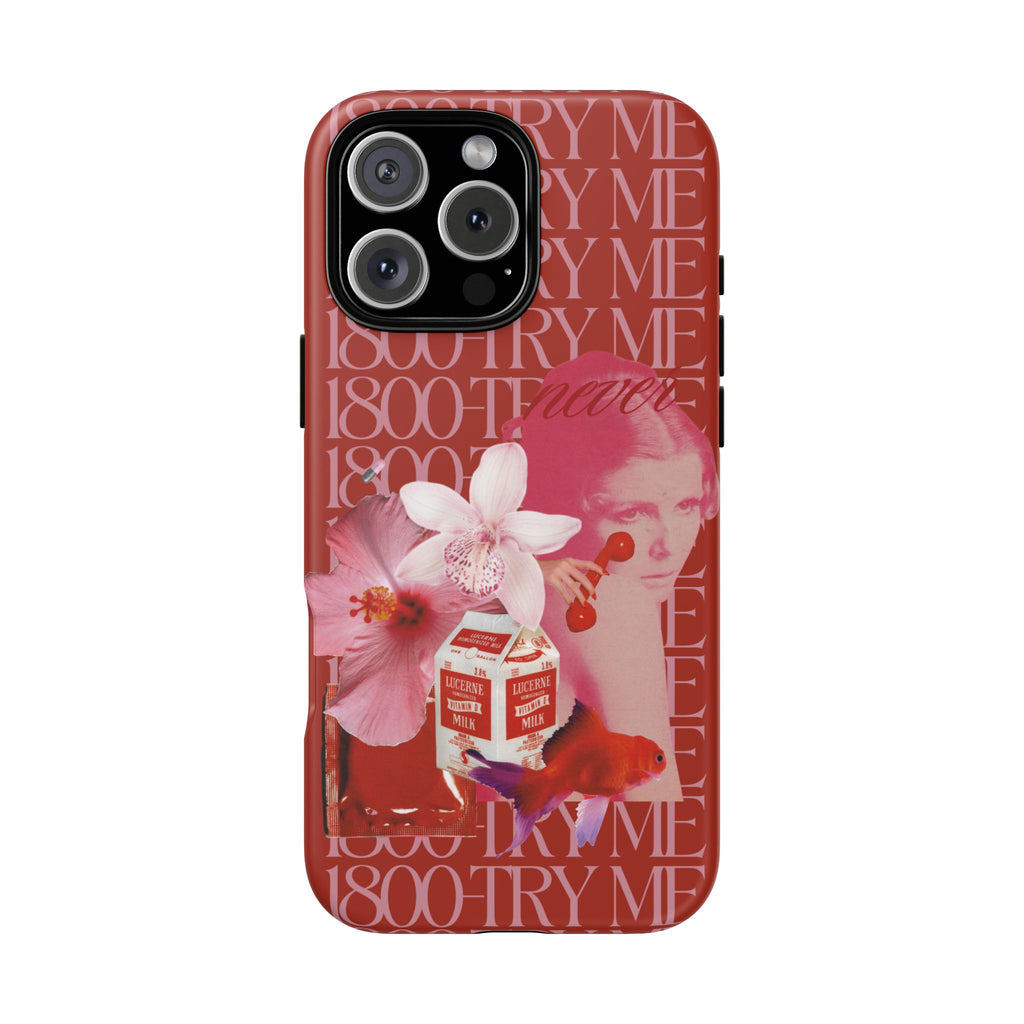1800 - Try Me | Collage Art Tough Phone Case - Tessa Anne Creative