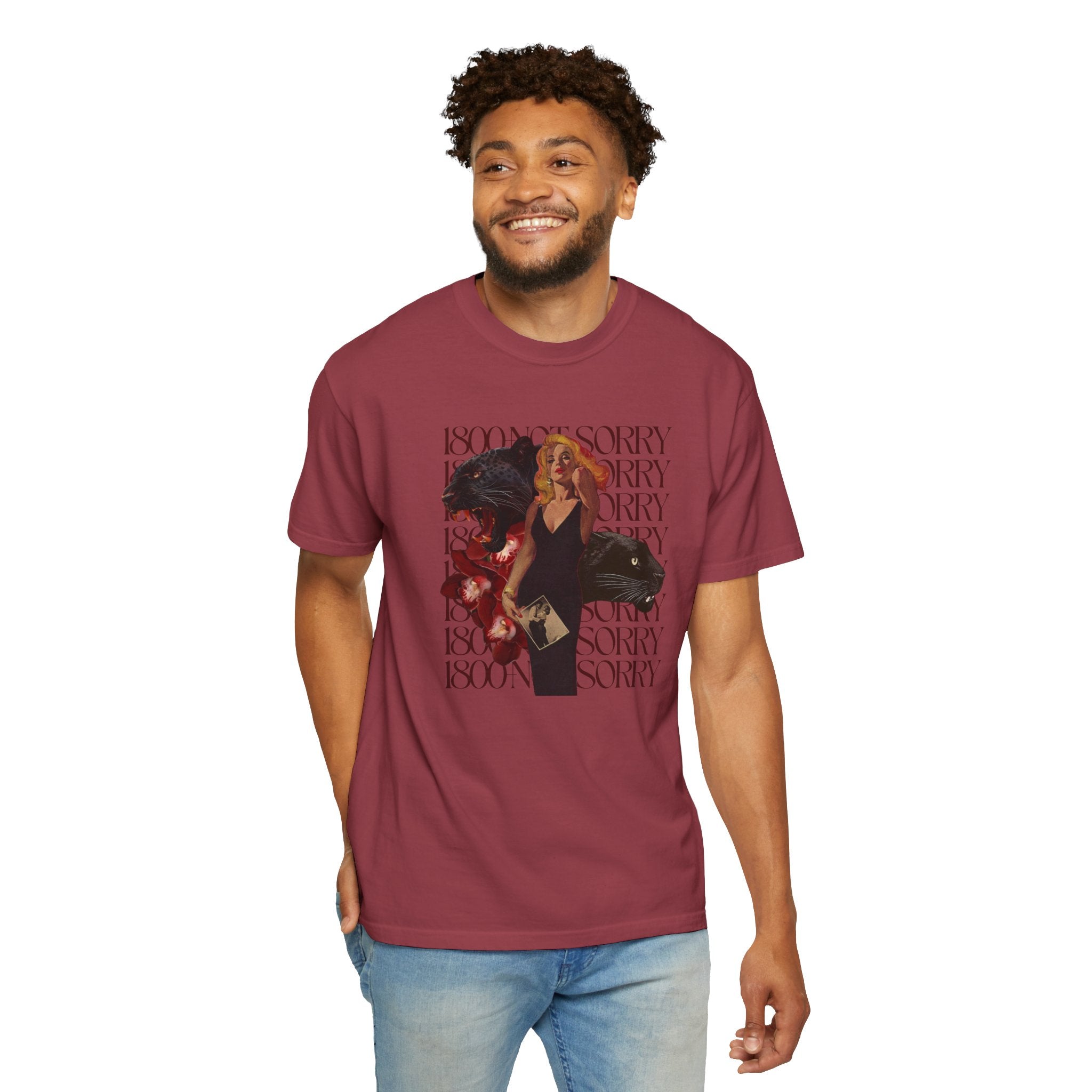 1800 - Not Sorry | Unisex Garment - Dyed T-shirt - Tessa Anne Creative