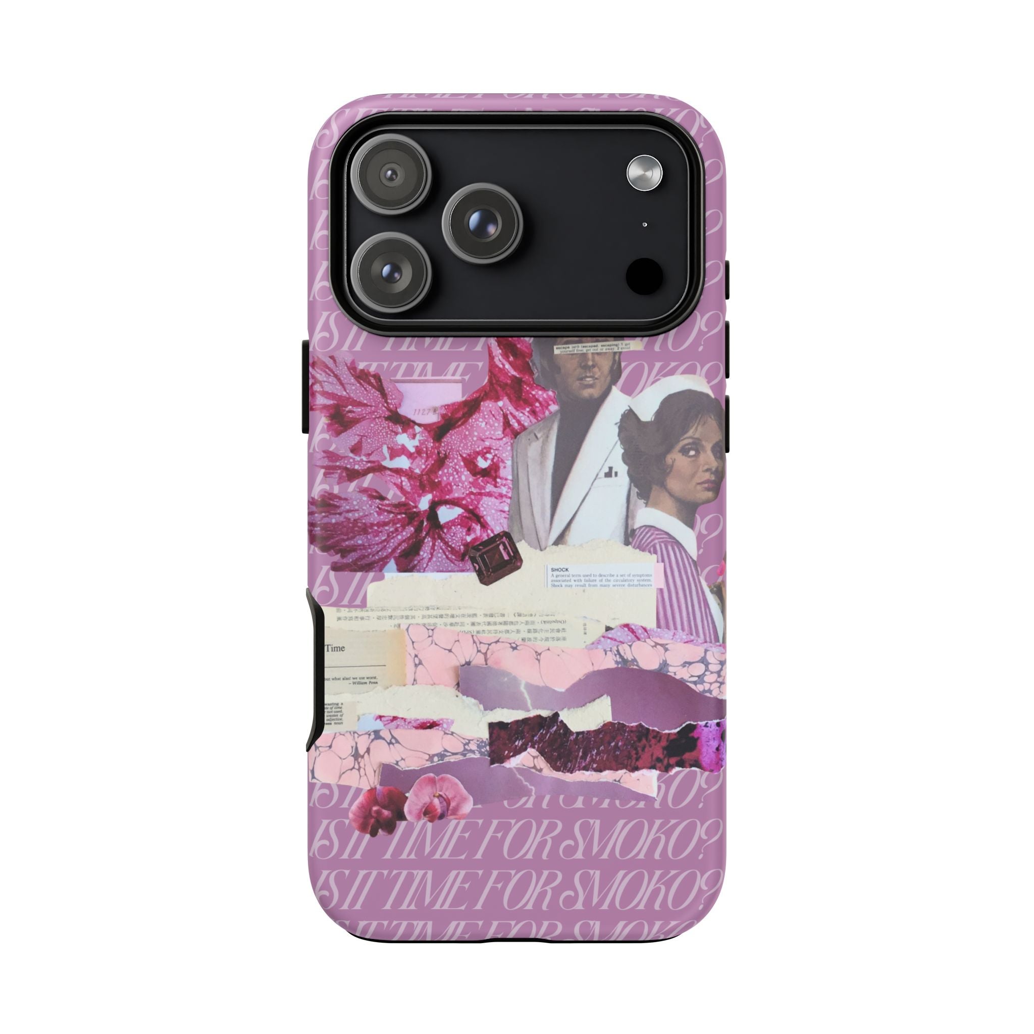 Is It Time For Smoko? | Collage Art Tough Phone Case - Tessa Anne Creative