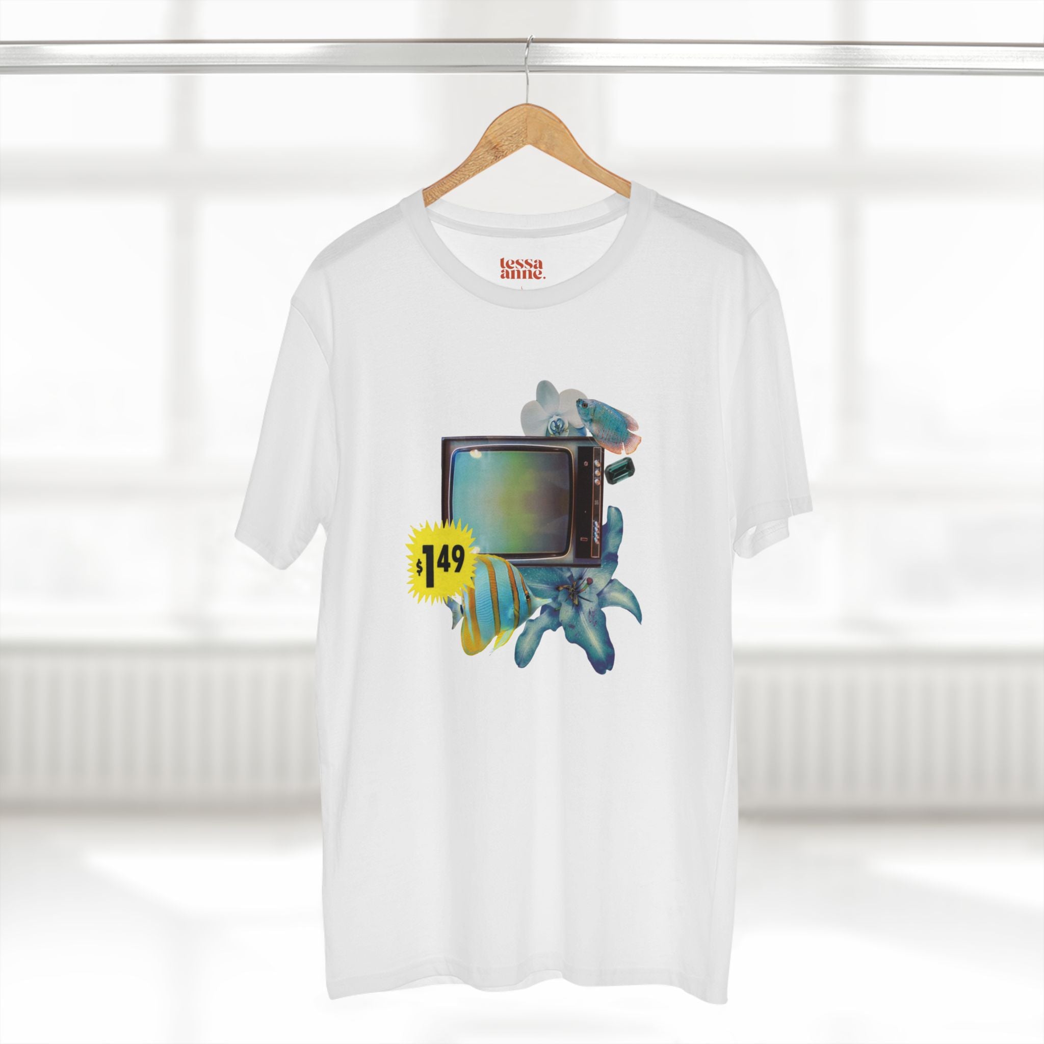 I Want My MTV | Vintage Style Collage Retro Graphic Adult T-Shirt - Tessa Anne Creative
