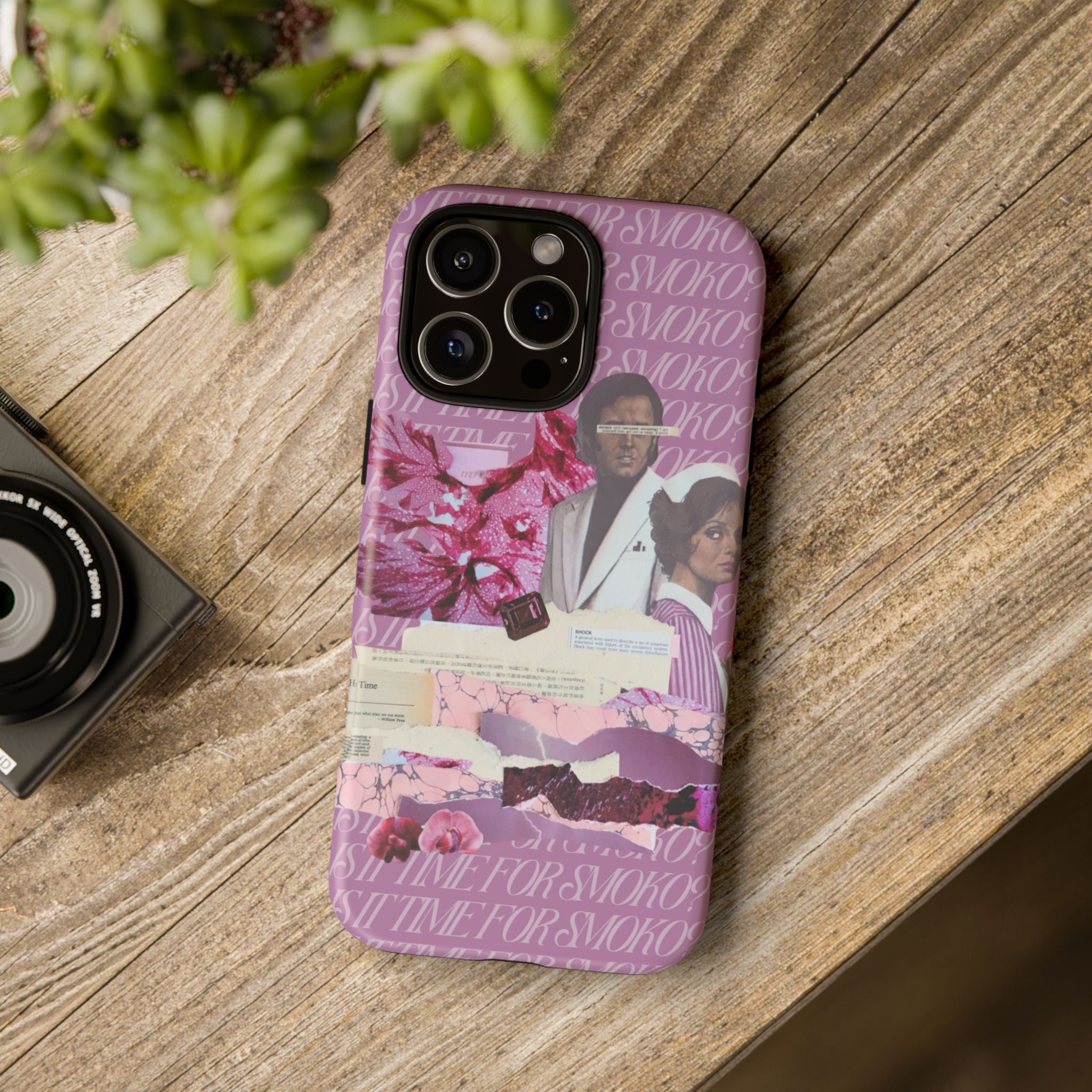 Is It Time For Smoko? | Collage Art Tough Phone Case - Tessa Anne Creative