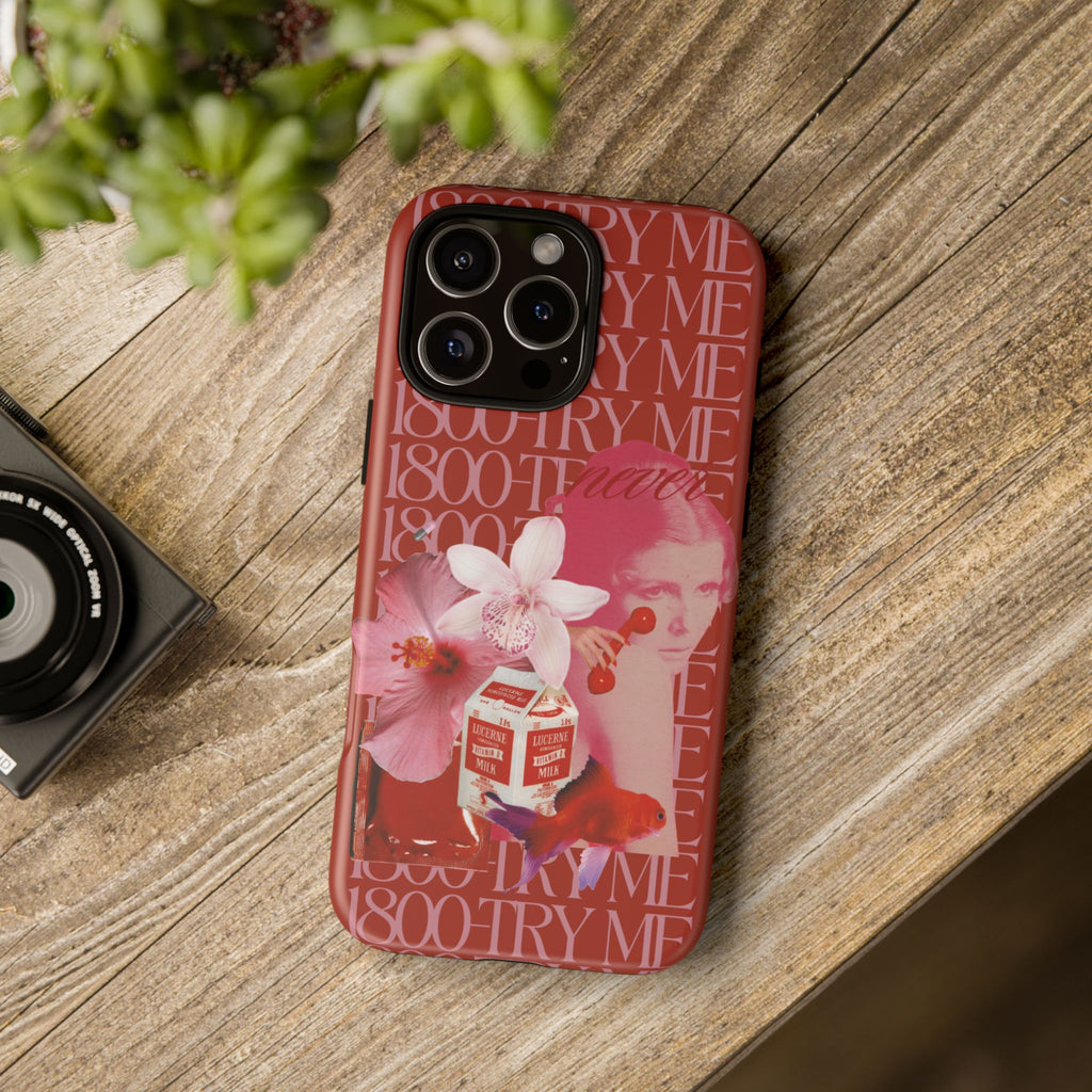 1800 - Try Me | Collage Art Tough Phone Case - Tessa Anne Creative