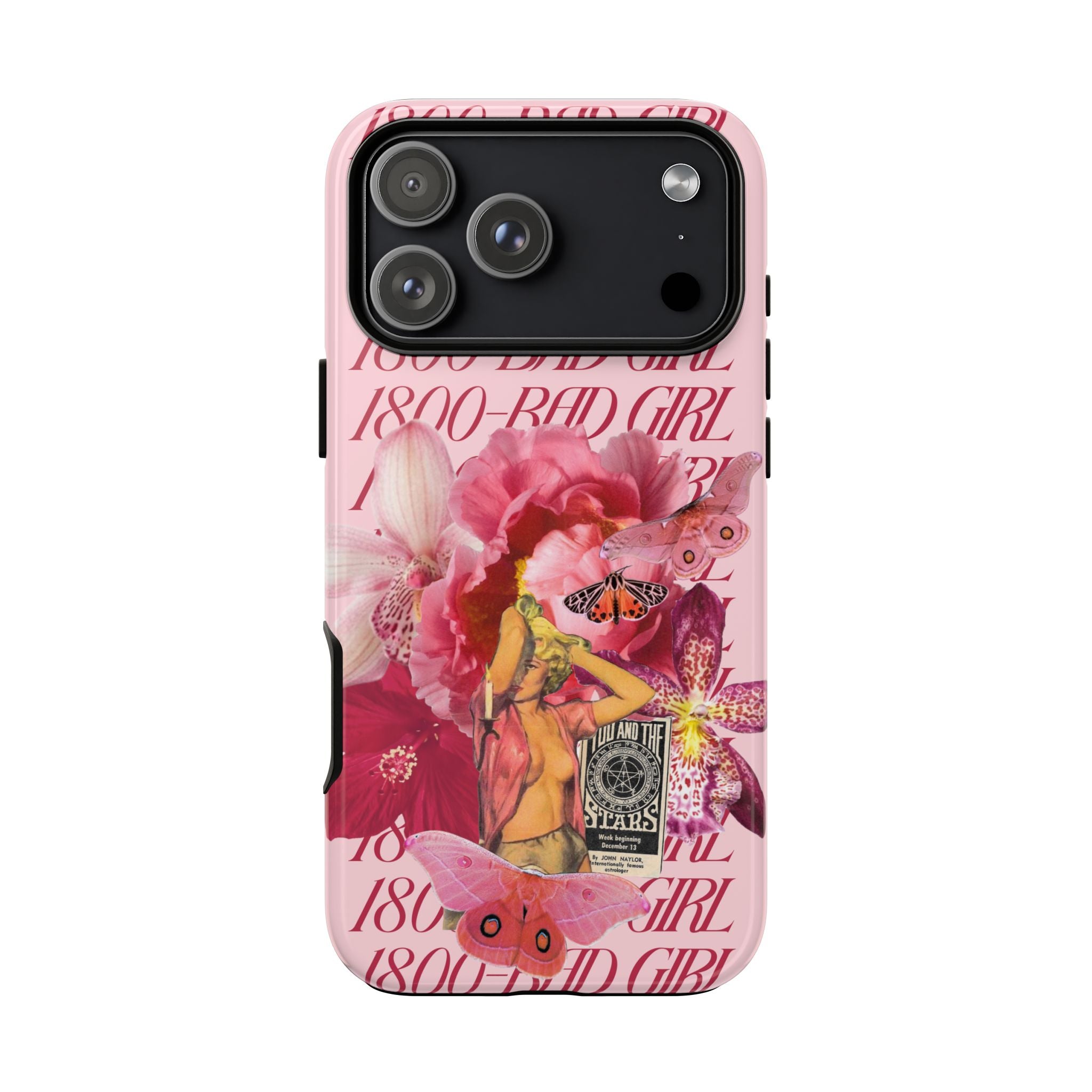 1800 - Bad Girl | Collage Art Tough Phone Case - Tessa Anne Creative