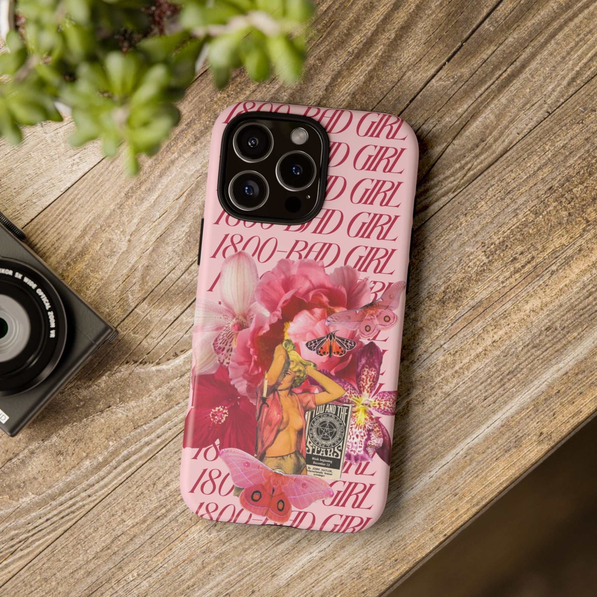 1800 - Bad Girl | Collage Art Tough Phone Case - Tessa Anne Creative