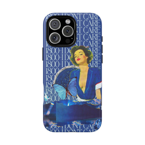 1800 - I Don't Care | Collage Art Tough Phone Case - Tessa Anne Creative