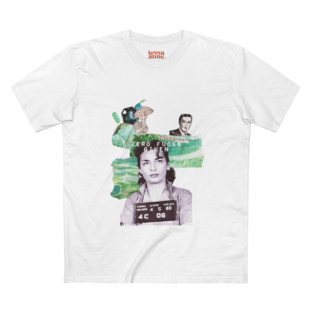 Badass Bitch 4 | Vintage Style Collage Retro Graphic Adult T-Shirt - Tessa Anne Creative