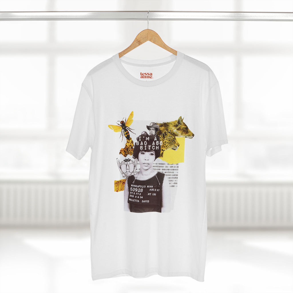 Badass Bitch 2 | Vintage Style Collage Retro Graphic Adult T-Shirt - Tessa Anne Creative