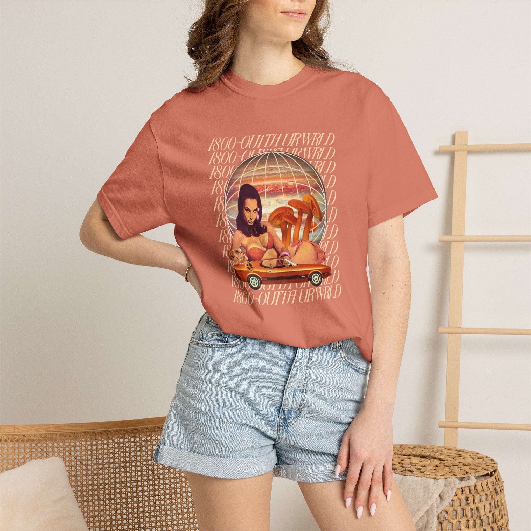 1800 - Outta Ur Wrld | Unisex Garment - Dyed T-shirt - Tessa Anne Creative