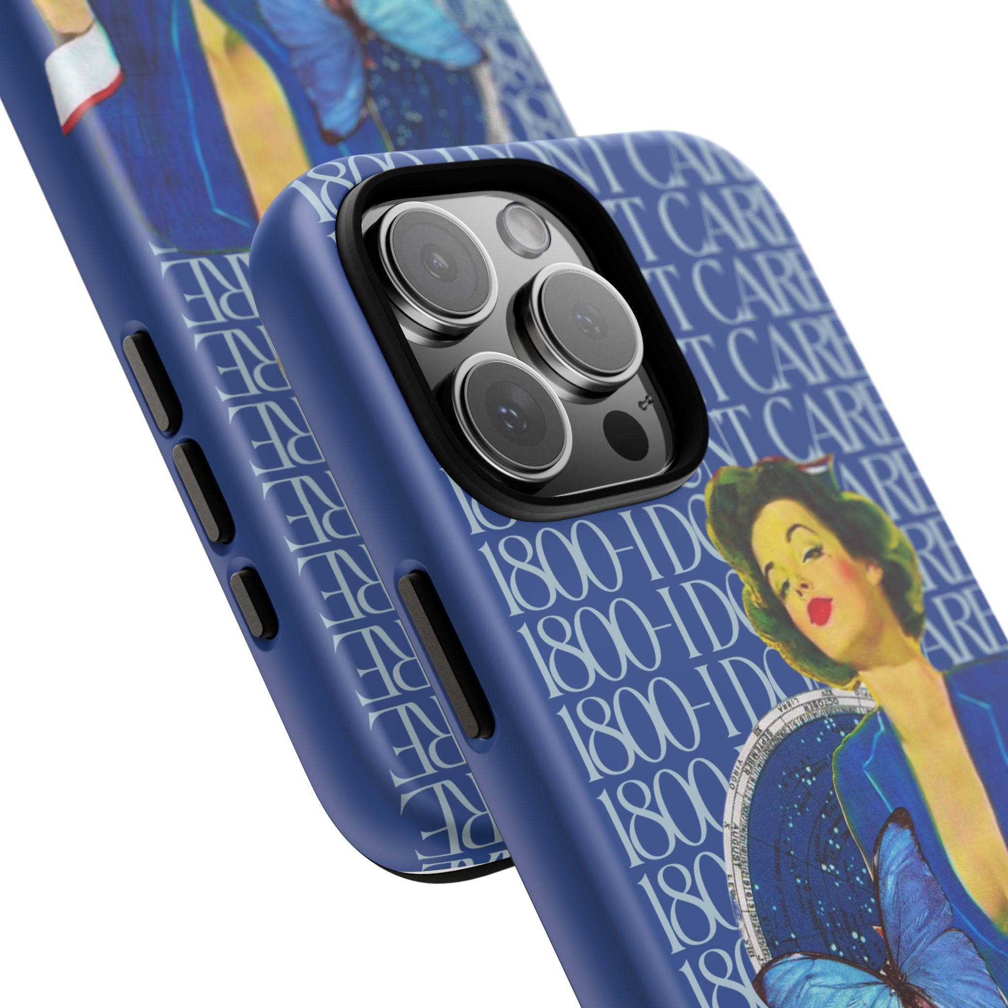 1800 - I Don't Care | Collage Art Tough Phone Case - Tessa Anne Creative