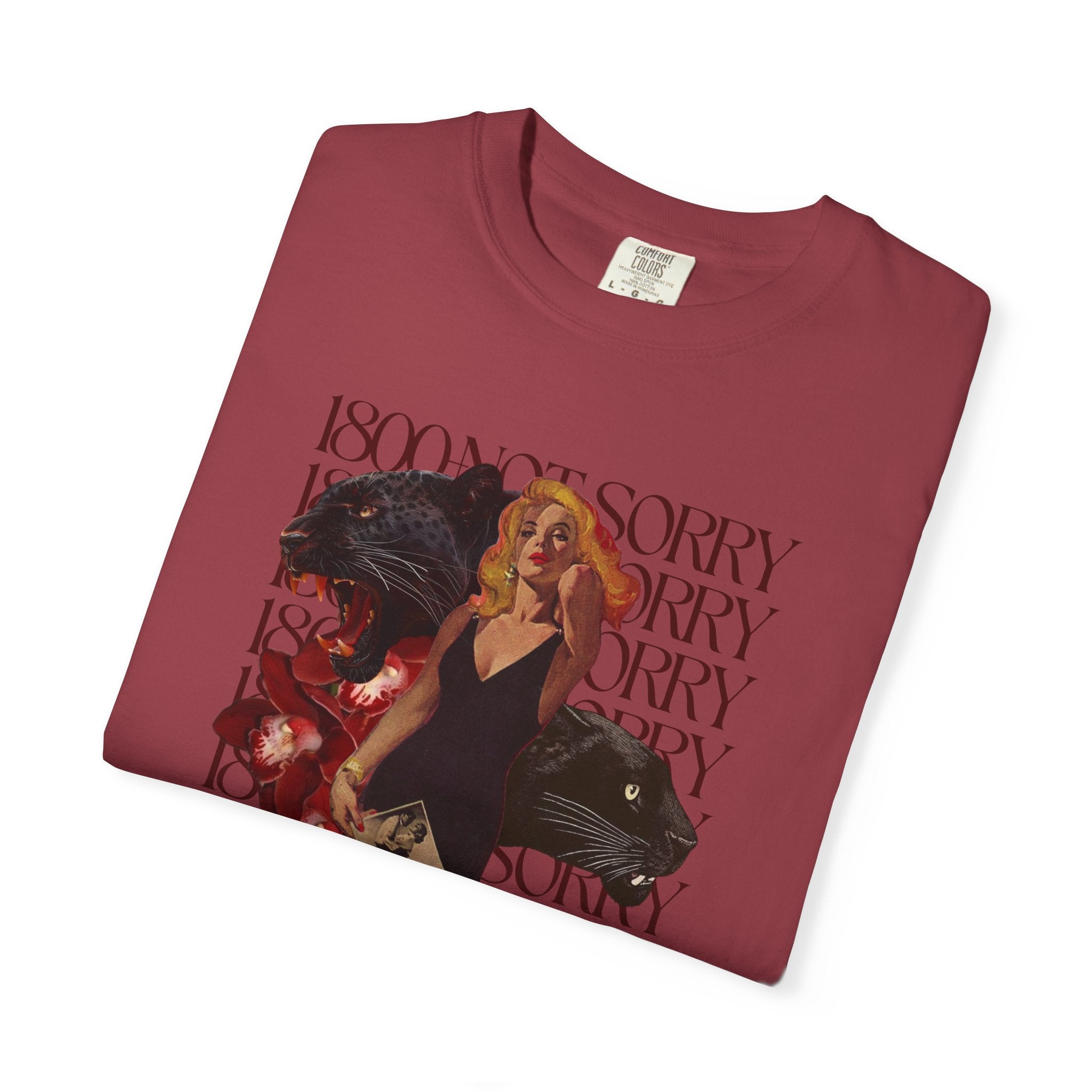 1800 - Not Sorry | Unisex Garment - Dyed T-shirt - Tessa Anne Creative