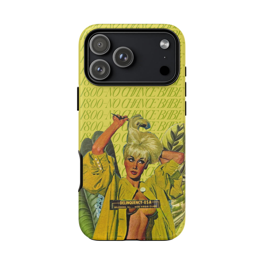 1800 - No Chance Babe | Collage Art Tough Phone Case - Tessa Anne Creative