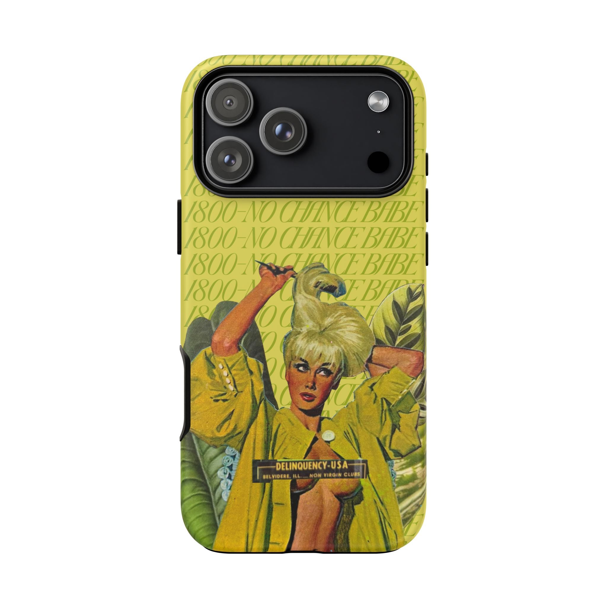 1800 - No Chance Babe | Collage Art Tough Phone Case - Tessa Anne Creative