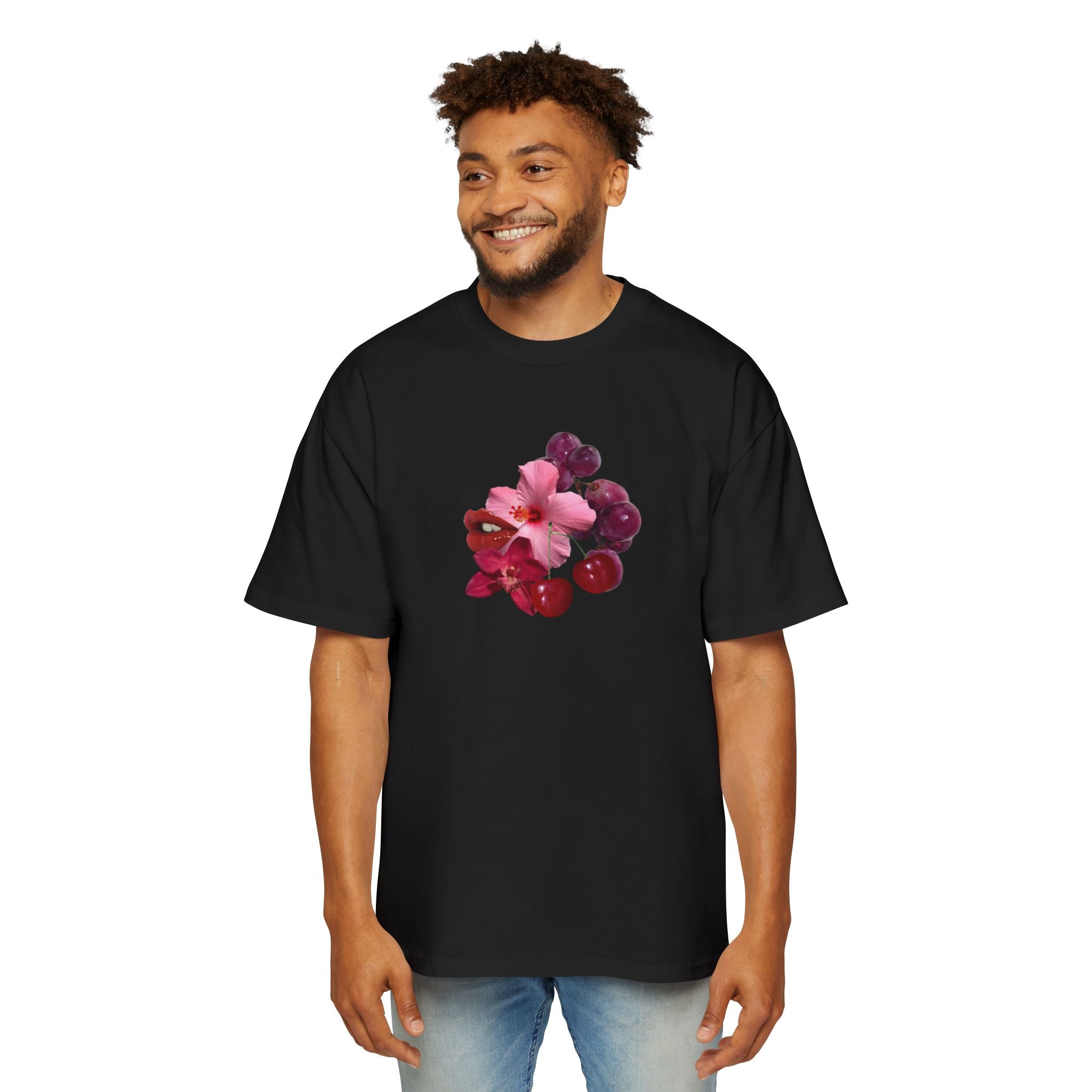 Cherry Lips | Oversized T-Shirt - Tessa Anne Creative