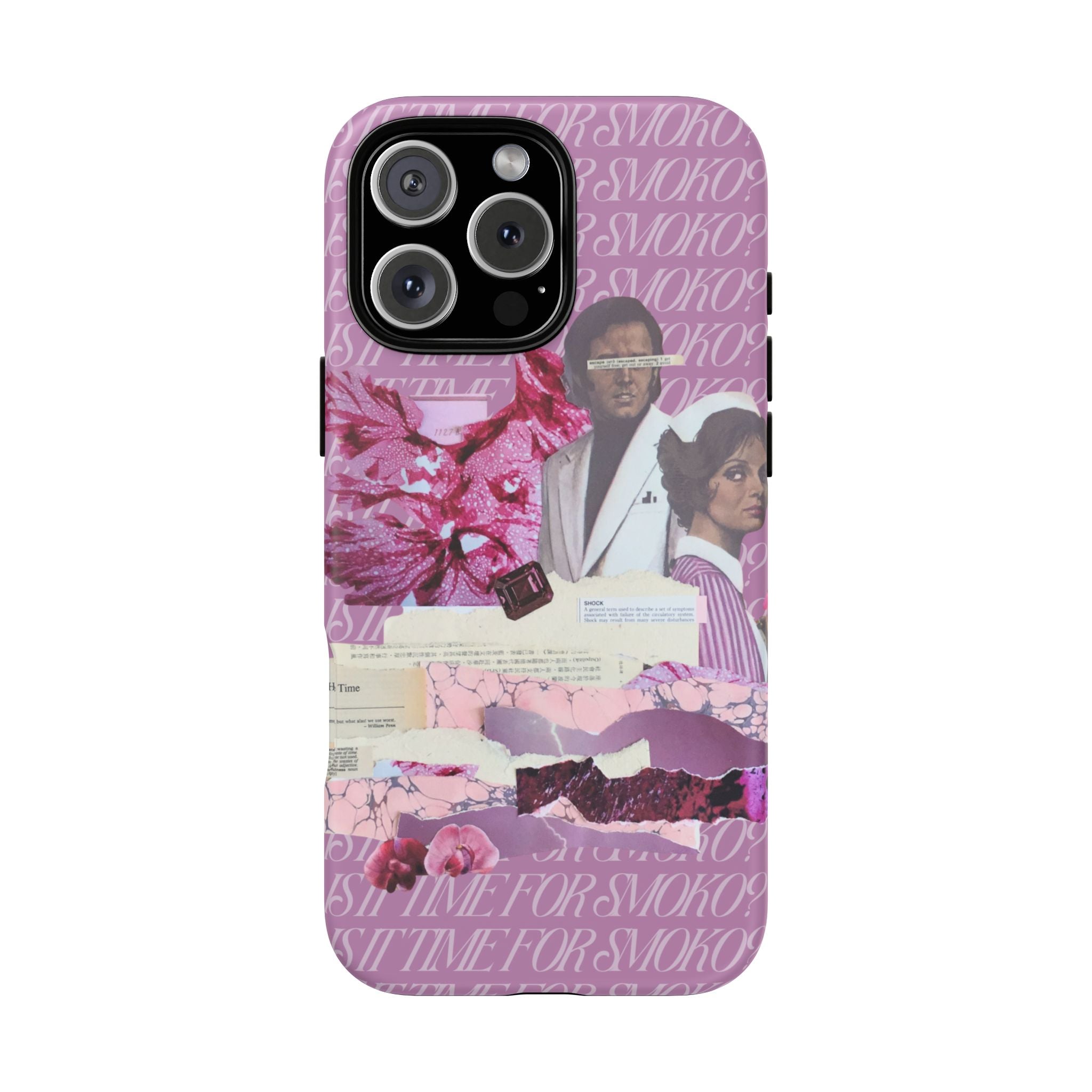 Is It Time For Smoko? | Collage Art Tough Phone Case - Tessa Anne Creative