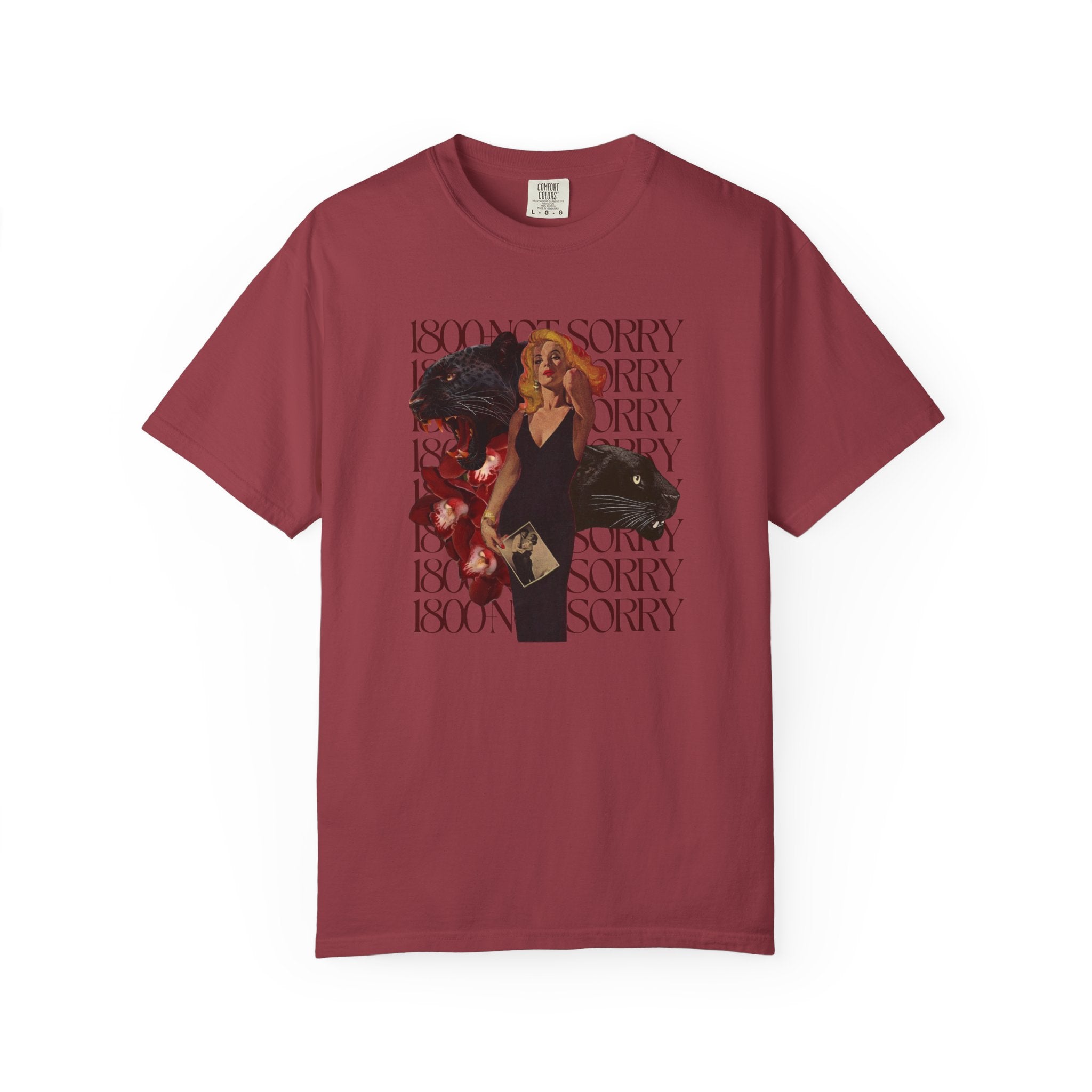 1800 - Not Sorry | Unisex Garment - Dyed T-shirt - Tessa Anne Creative