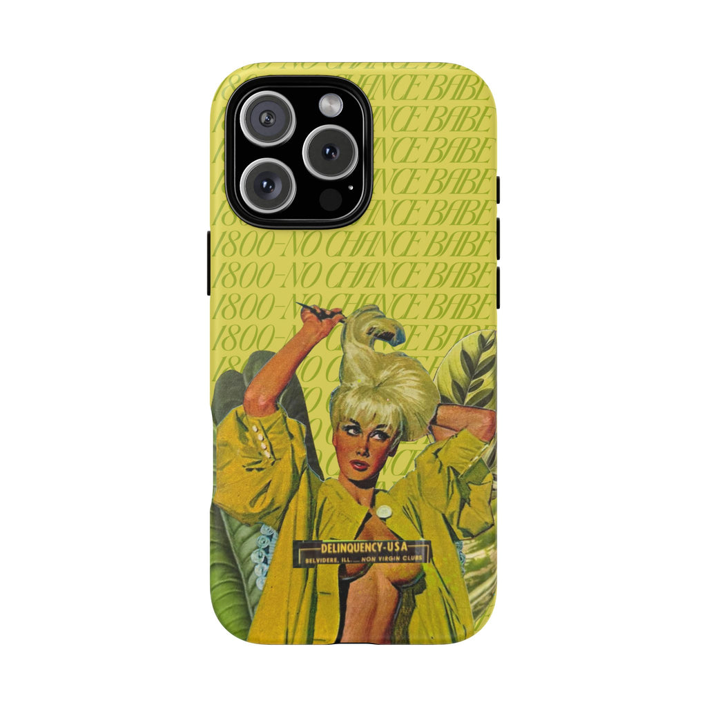 1800 - No Chance Babe | Collage Art Tough Phone Case - Tessa Anne Creative