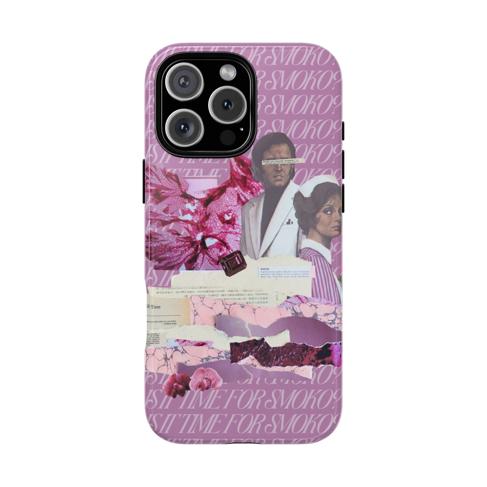 Is It Time For Smoko? | Collage Art Tough Phone Case - Tessa Anne Creative
