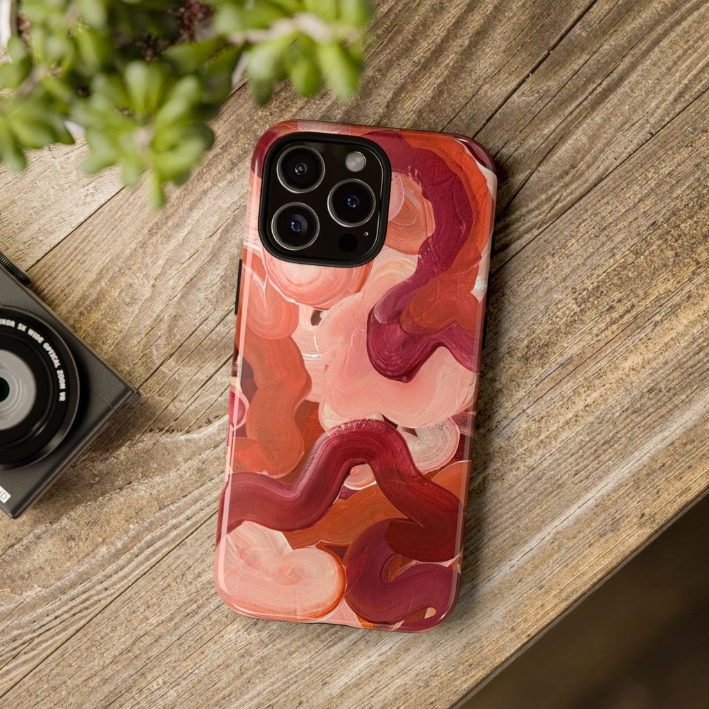Slow Burn | Abstract Art Tough Phone Case - Tessa Anne Creative