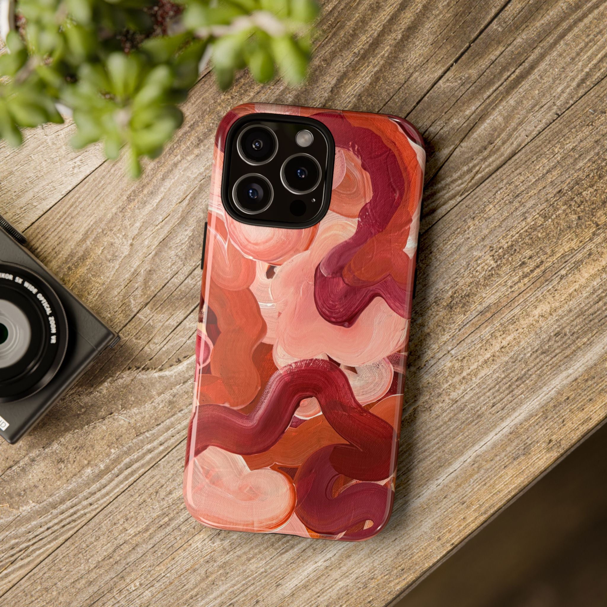 Slow Burn | Abstract Art Tough Phone Case - Tessa Anne Creative