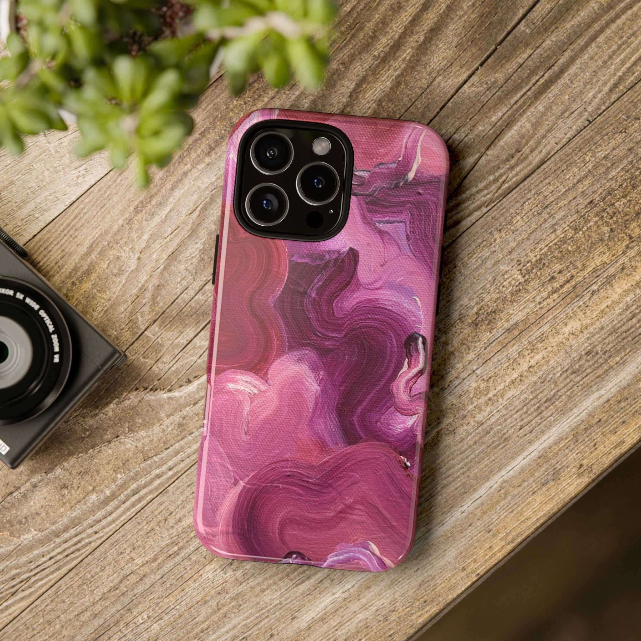 Velvet Bloom | Abstract Art Tough Phone Case - Tessa Anne Creative