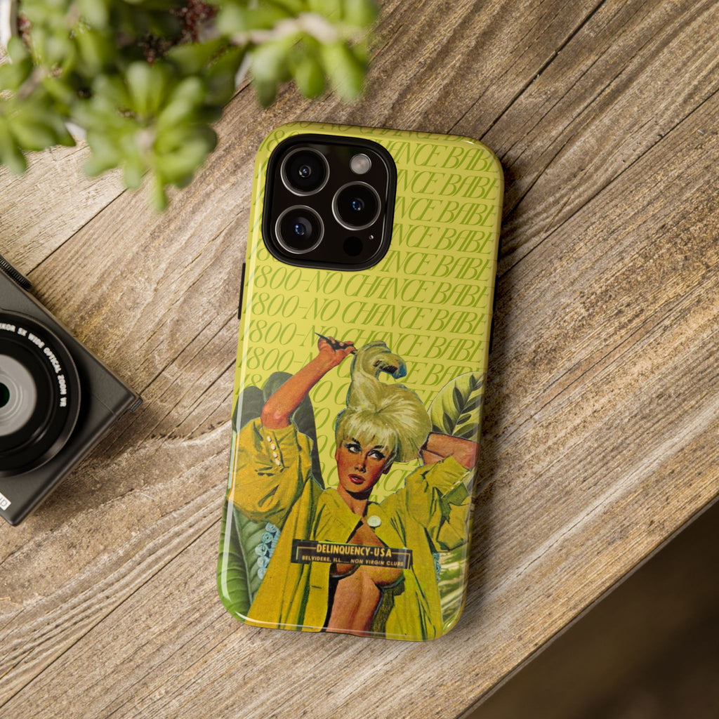 1800 - No Chance Babe | Collage Art Tough Phone Case - Tessa Anne Creative