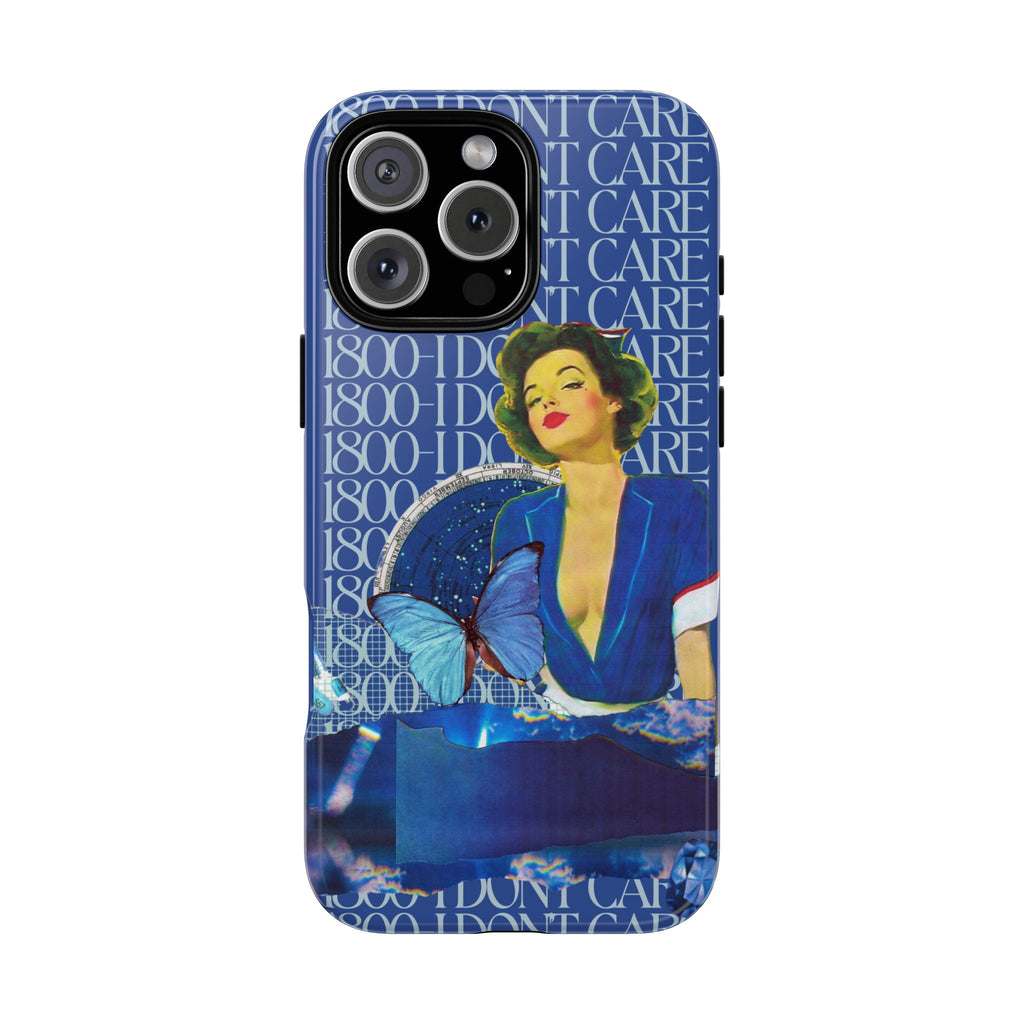 1800 - I Don't Care | Collage Art Tough Phone Case - Tessa Anne Creative