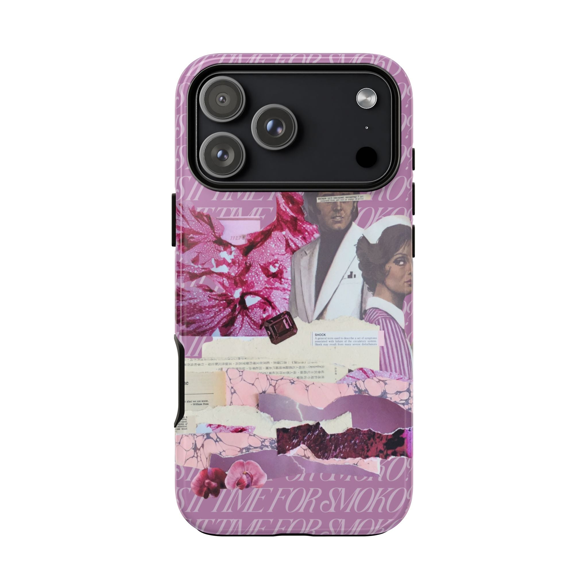 Is It Time For Smoko? | Collage Art Tough Phone Case - Tessa Anne Creative