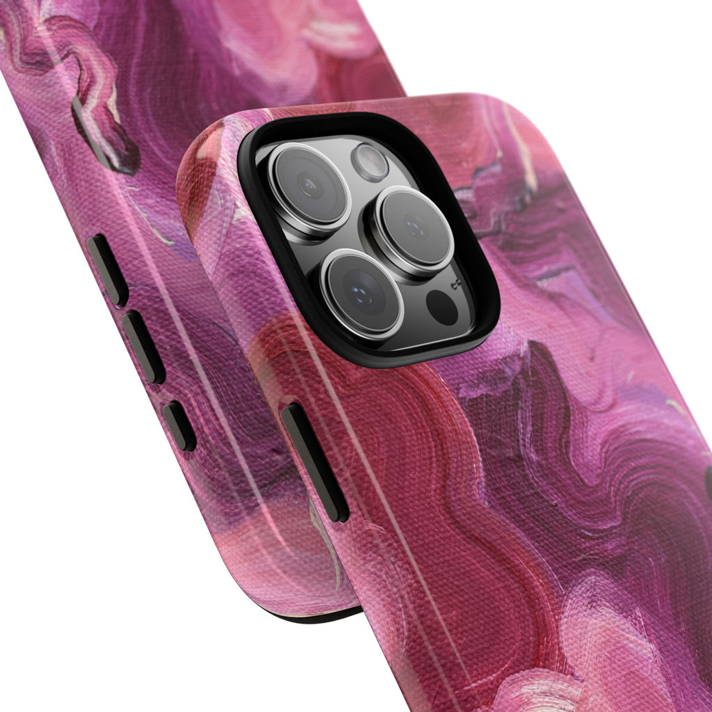 Velvet Bloom | Abstract Art Tough Phone Case - Tessa Anne Creative