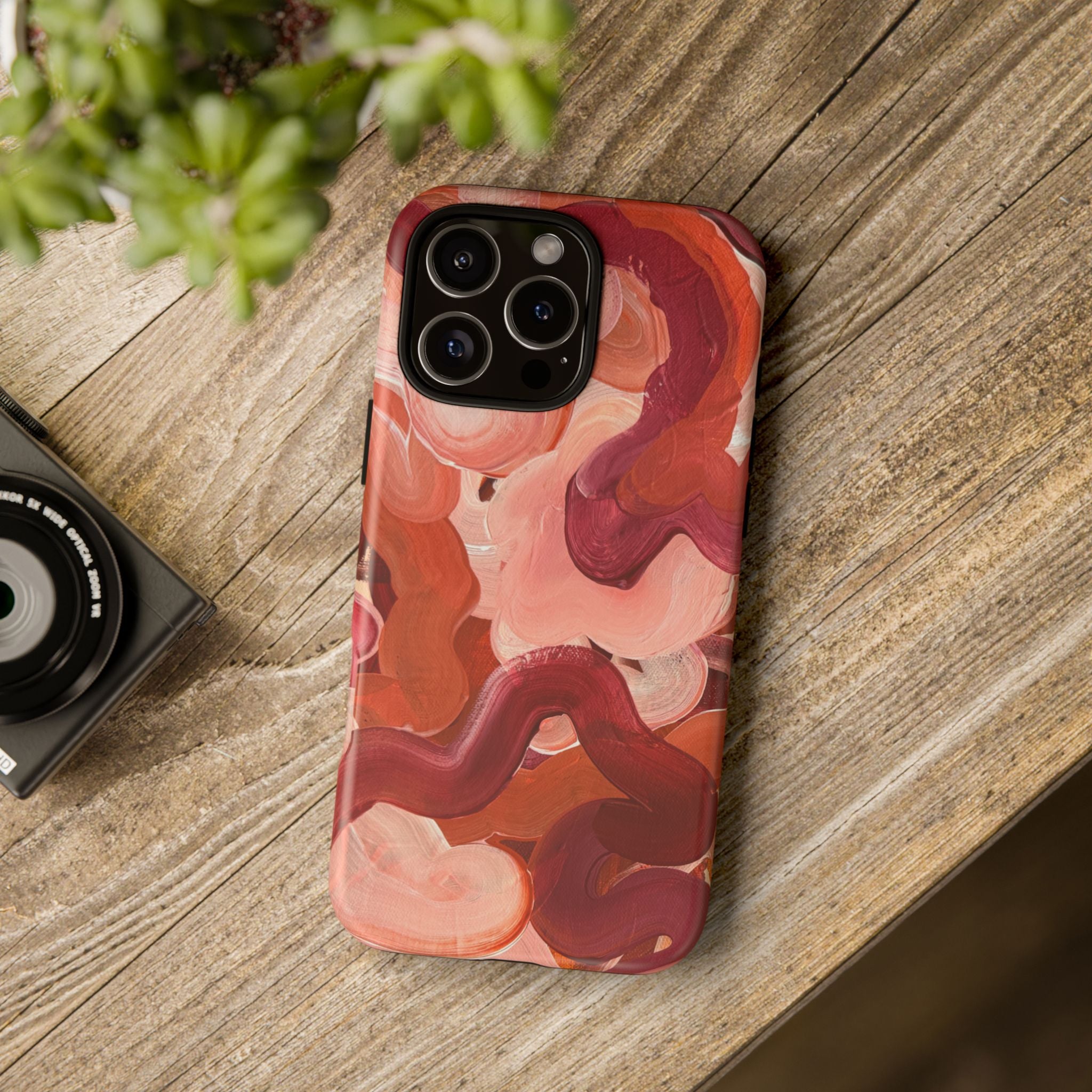 Slow Burn | Abstract Art Tough Phone Case - Tessa Anne Creative