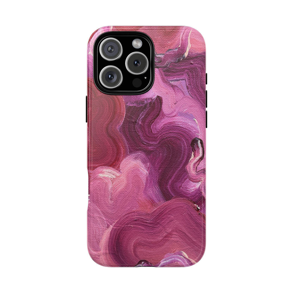 Velvet Bloom | Abstract Art Tough Phone Case - Tessa Anne Creative