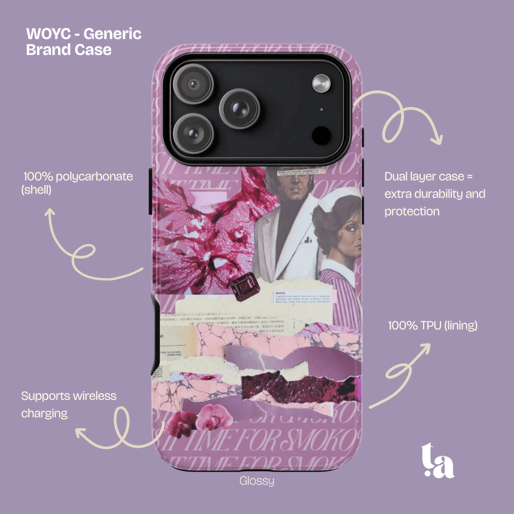 Is It Time For Smoko? | Collage Art Tough Phone Case - Tessa Anne Creative