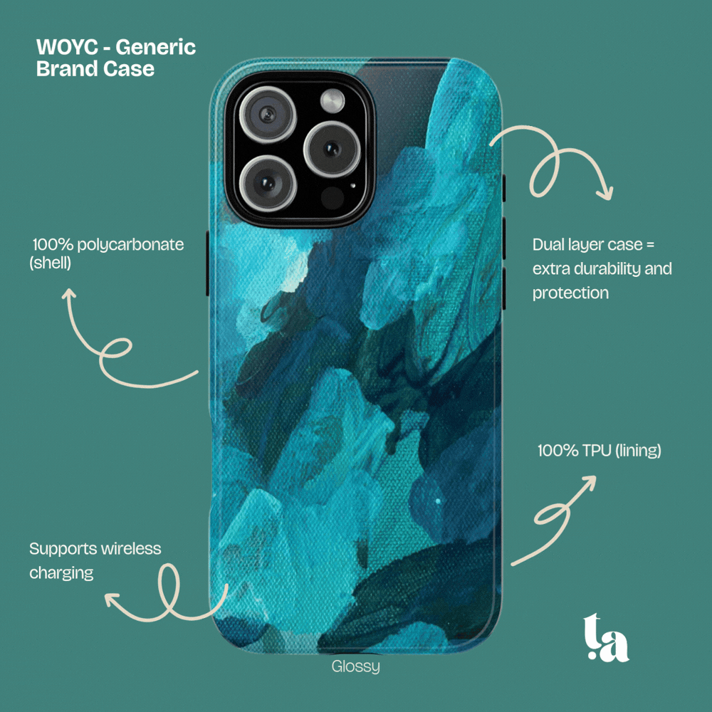 Tidal River | Abstract Art Tough Phone Case